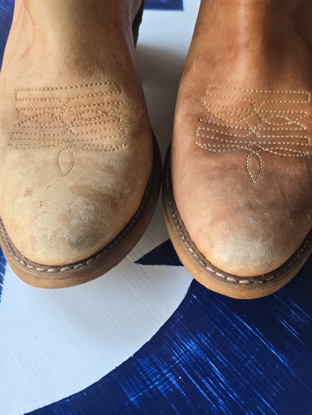 Acme Vintage Camel Tan Western Boot Size Women's 6A - Picture 6 of 16